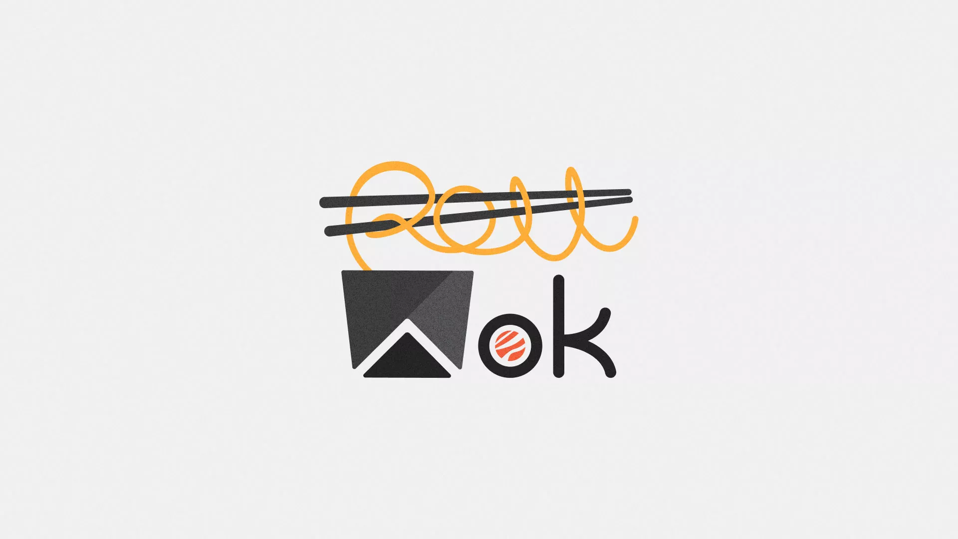 Разработка логотипа суши-бара «Roll Wok Club» в Калаче